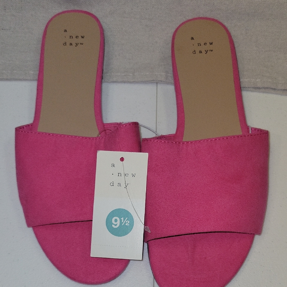 A New Day Women's Pink Slide Sandals
